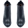 Ботинки черные из натуральной кожи на каблуке 8 см на байке 5232-1, 40, 26.5 см