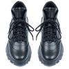 Ботинки черные из натуральной кожи на байке 5214-1, 36, 23 см