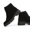 Ботинки черные замшевые на байке Lara 5000-1-Z, 36, 23.5 см