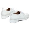 Туфли белые кожаные на шнуровке 0371R