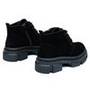 Ботинки черные замшевые на меху 6374-1-Z, Черный, 41, 26 см