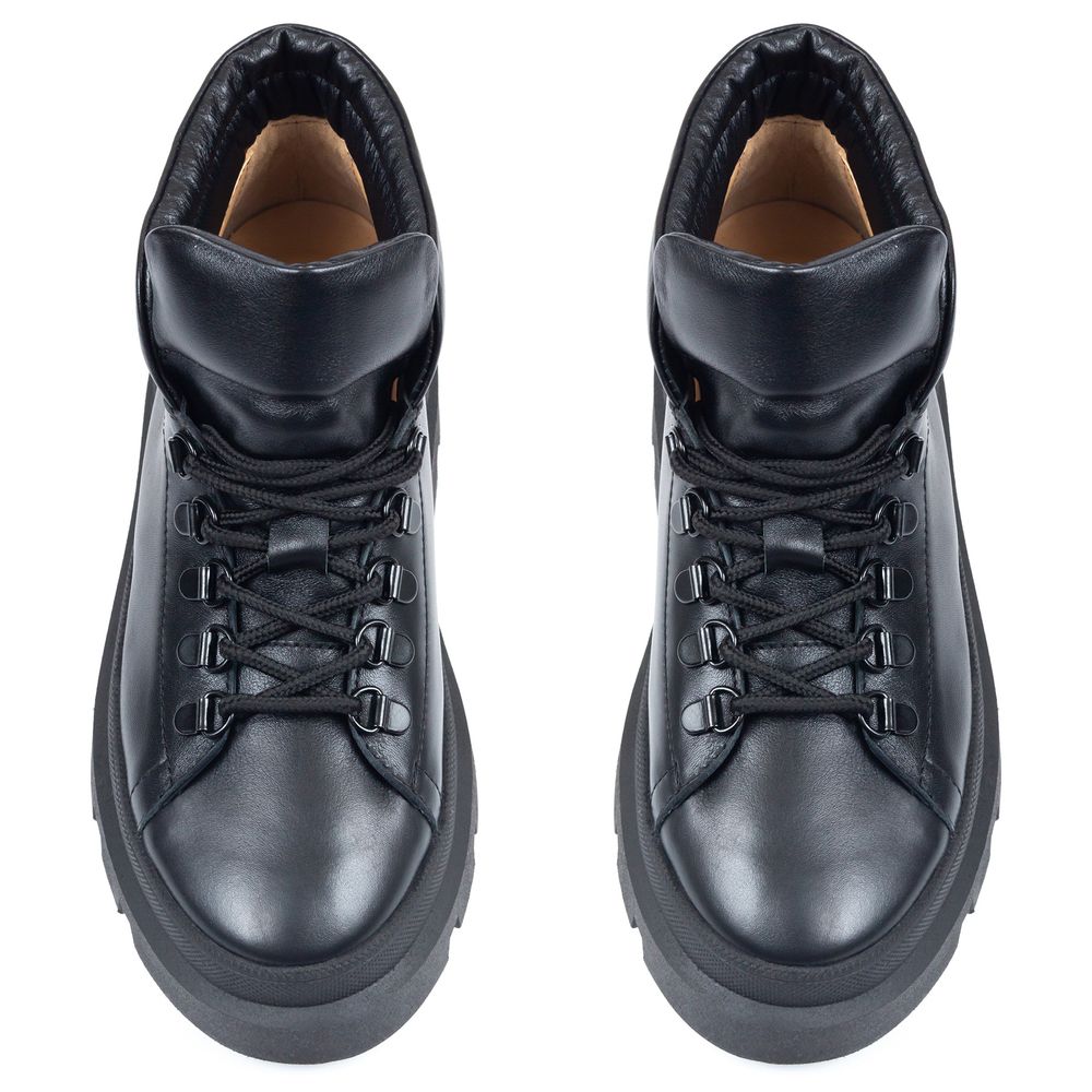 Ботинки черные кожаные на кожаной подкладке 4176-1, 39, 25.5 см