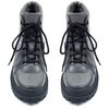 Ботинки серые нубуковые и кожи на байке 5222-4-N, 37, 23.5 см