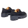 Туфлі чорні нубукові на грубій підошві 3715-1-N
