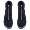 Ботинки черные из натуральной замши на меху 6363-1-Z, 37, 23.5 см