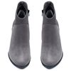 Ботинки серые из натурального нубука на каблуке 6 см на байке 5184-4-N, 40, 26.5 см
