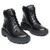 Ботинки черные кожаные на байке 5252-1, 40, 25.5 см