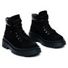 Ботинки черные замшевые на меху 6420-1-Z, Черный, 40, 25.5 см