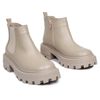 Ботинки бежевые кожаные на байке 5257-9, 36, 23.5 см