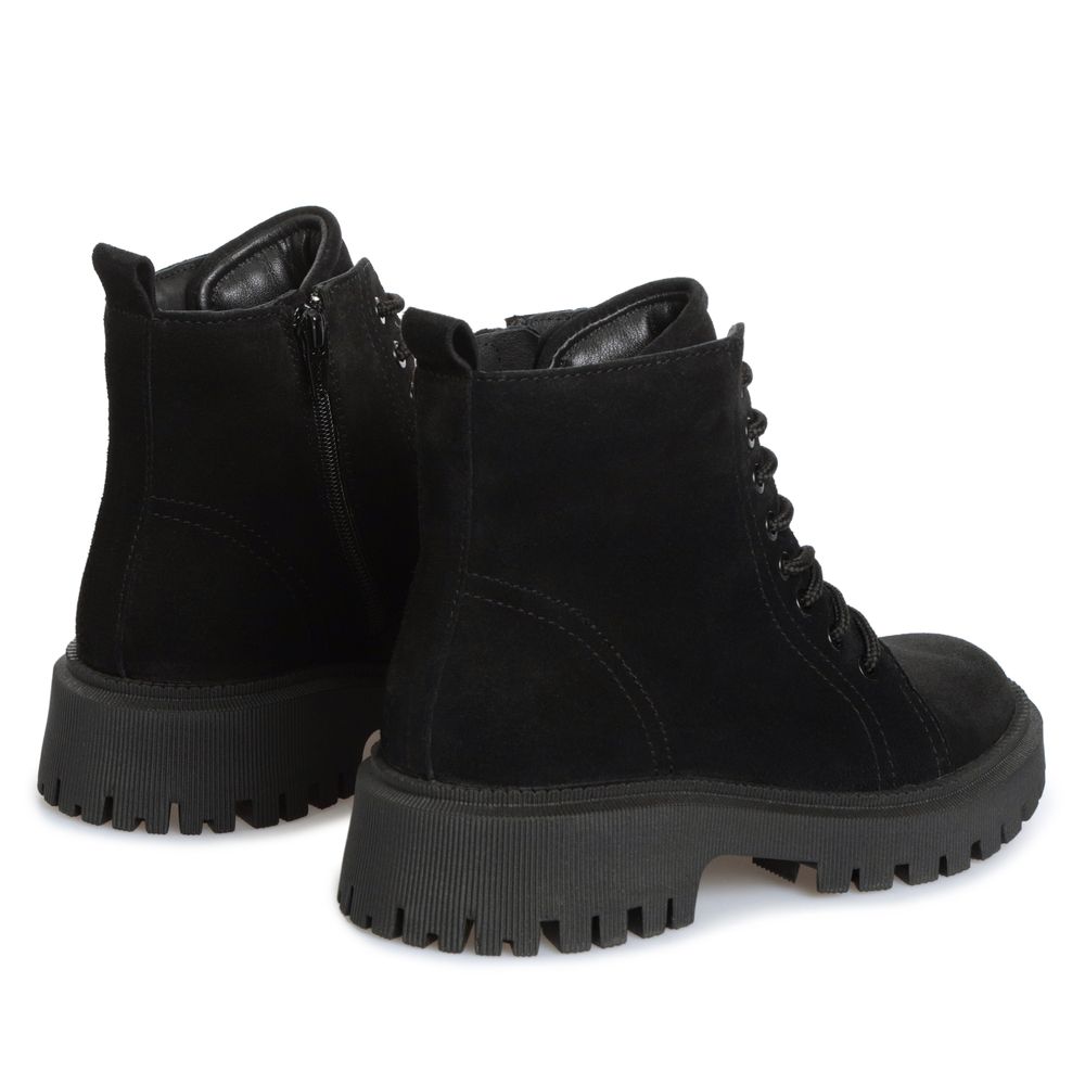 Ботинки черные замшевые на байке Loly 5286-1-Z, 36, 23.5 см