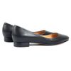 Туфли черные из натуральной кожи на устойчивом каблуке 2 см с мягкой стелькой