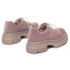 Туфлі рожеві замшеві на шнурівці з м'якою устілкою 3691-10-Z