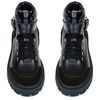 Ботинки черные кожаные на байке 5281-1, 36, 23 см