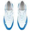 Кроссовки бело-голубые кожаные с мягкой стелькой 2094-11