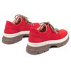 Туфли красные из натурального нубука с мягкой стелькой