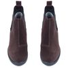 Черевики коричневі з натуральної замші на стійкому каблуку 4 см на байці 5174-2-Z, 41, 26.5 см