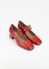 Туфлі червоні лакована шкіра на каблуку 6 см Kara 3777-7-L