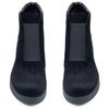 Ботинки черные из натуральной замши на каблуке 5 см на байке 5172-1-Z, 36, 23.5 см
