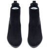Ботинки черные из натуральной замши на каблуке 6 см на кожаной подкладке 4143-1-Z, 38, 25 см
