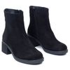 Ботинки черные из натуральной замши на устойчивом каблуке 6 см на байке 5161-1-Z, 41, 26.5 см