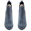 Ботинки серые из натуральной замши на устойчивом каблуке 6 см на байке 5183-4-Z, 36, 23.5 см