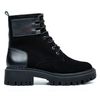 Ботинки черные замшевые на меху 6436-1-Z, 37, 23.5 см