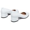Туфли белые кожаные на каблуке 6 см 0396R, 37, 23.5 см