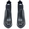 Ботинки черные из натуральной кожи на каблуке 6 см на байке 5183-1, 36, 23.5 см