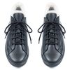 Ботинки черные из натуральной кожи на меху High Top 6373-1, 40, 26.5 см