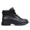 Ботинки черные кожаные на меху 6443-1, Черный, 41, 26 см