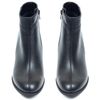 Ботинки черные из натуральной кожи на устойчивом каблуке 6 см на байке 5202-1, 36, 24 см