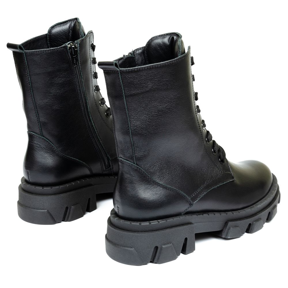 Ботинки черные нубуковые на байке 5236-1-N, 41, 25.5 см