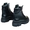 Ботинки черные кожаные на байке 5275-1, Черный, 39, 25 см