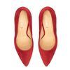 Туфлі червоні з натуральної замші на каблуку 12 см