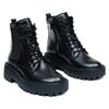 Ботинки черные кожаные на меху 6439-1, 41, 26 см
