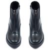Ботинки черные из натуральной кожи на каблуке 5 см на байке 5176-1, 36, 23 см