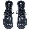 Ботинки черные из натуральной кожи на меху 6391-1, 38, 24.5 см