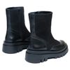 Ботинки черные нубуковые и кожаные на байке 5239-1-N, 37, 23.5 см