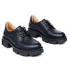 Туфли черные кожаные с мягкой стелькой 3734-1