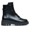 Ботинки черные кожаные на меху 6409-1, Черный, 36, 23 см