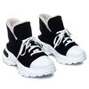 Кросівки білі з чорним з натуральної шкіри на вовні 0330R, Білий, 37, 24 см