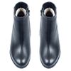 Ботинки черные из натуральной кожи на каблуке 6 см на меху 6382-1, 40, 26.5 см