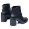 Ботинки черные из натуральной кожи на каблуке 6 см на меху 6382-1, 40, 26.5 см