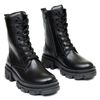 Ботинки черные кожаные на меху 6406-1, 36, 23.5 см