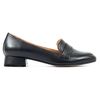 Туфли черные из натуральной кожи на устойчивом каблуке 2.5 см с мягкой стелькой