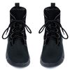 Ботинки черные из натурального нубука на спортивной подошве на шерсти 6369-1-N, 36, 23 см