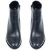 Ботильоны черные из натуральной кожи на устойчивом каблуке 6 см на байке 5187-1, 36, 24 см
