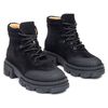 Ботинки черные замшевые на кожаной подкладке 4164-1-Z, 41, 26.5 см