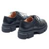 Туфли черные кожаные на шнуровке 0012-1