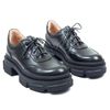 Туфлі чорні шкіряні на шнурівці 0013-1